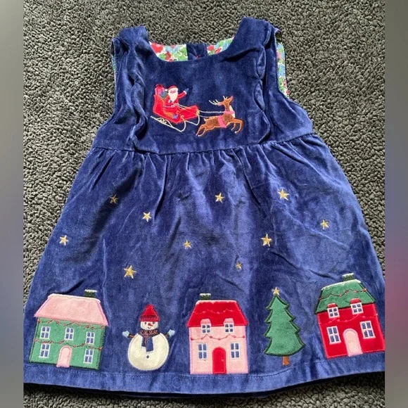 Mini boden christmas dress hot sale